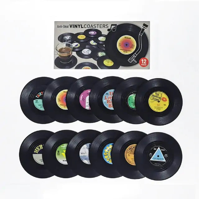 Vinyl Record Player Coasters