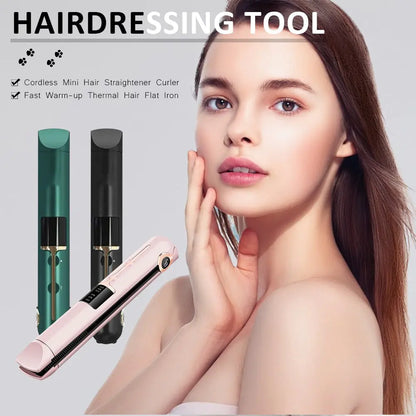 Portable Hair Curler Straightener