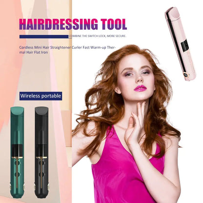 Portable Hair Curler Straightener