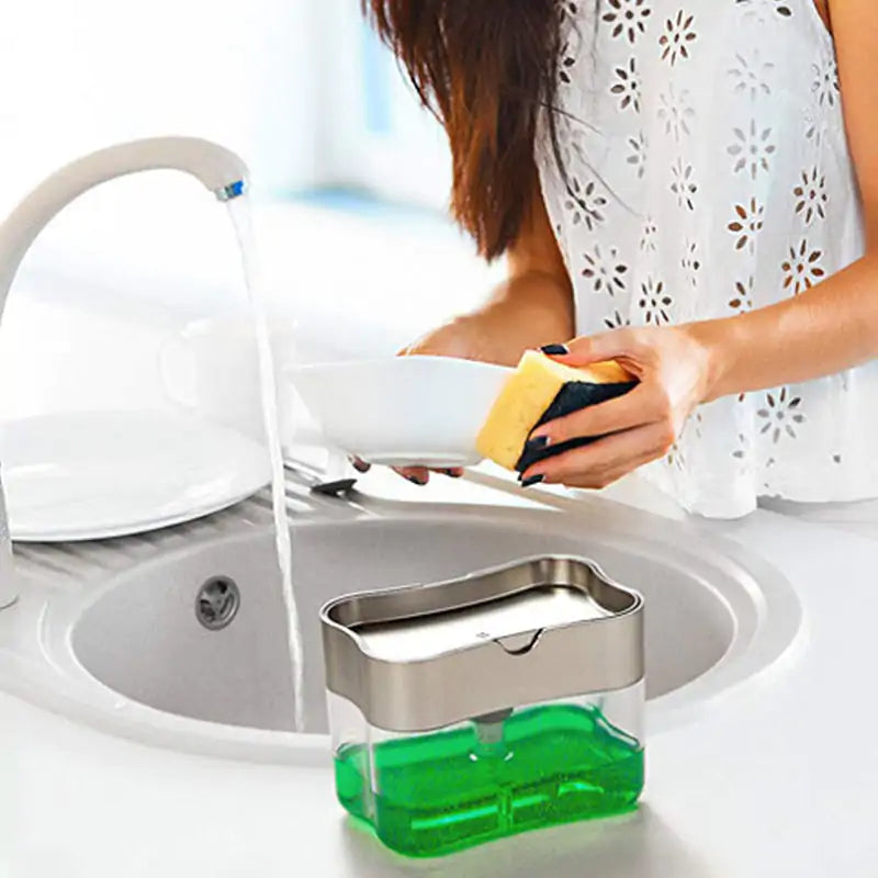 Soap Dispenser and Sponge Caddy